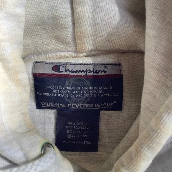 Vintage Reverse Weave Champion Sweatshirt LG - Picture 3 of 7